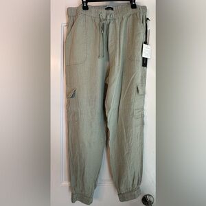 Nicole Miller Lenin Jogger Pants - Light Green